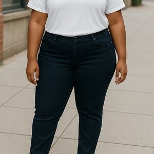 EUC Women’s Levi Strauss Black Stretch Legging Jeans Size 16 Black Tag